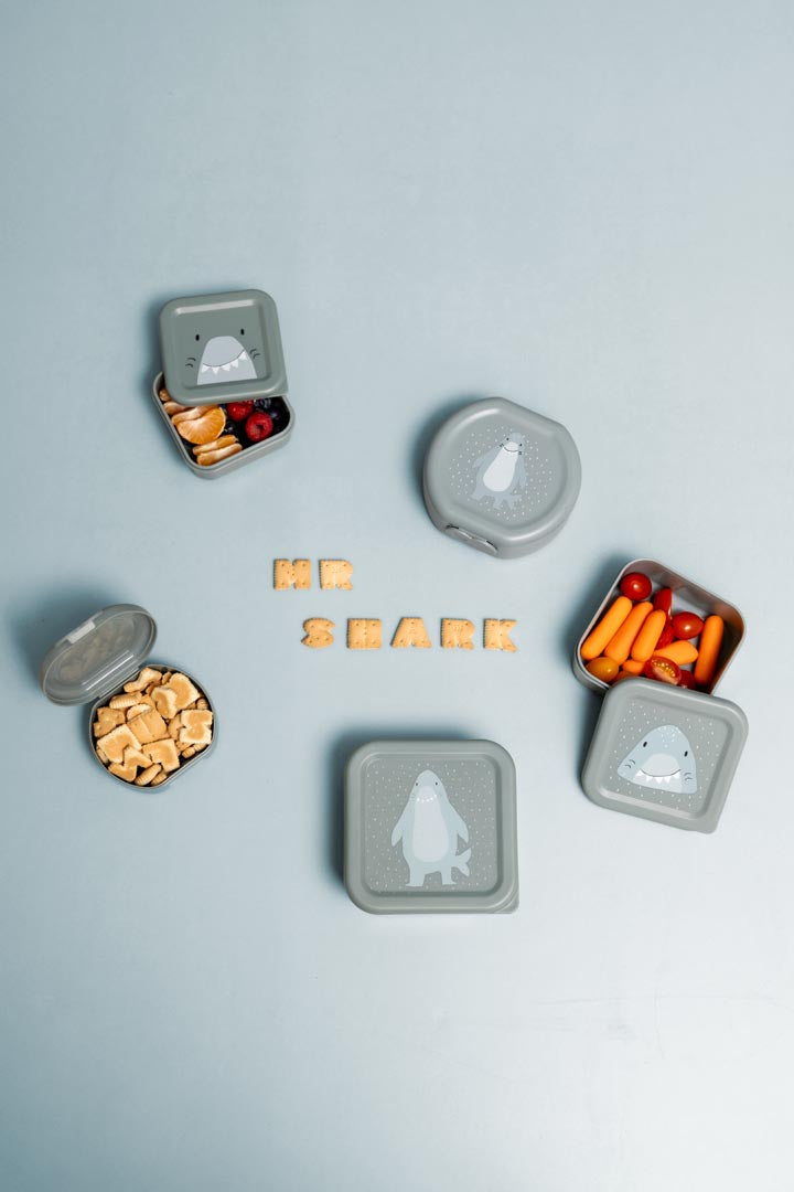 Lancheiras Mr. Shark |  Conjunto de 3