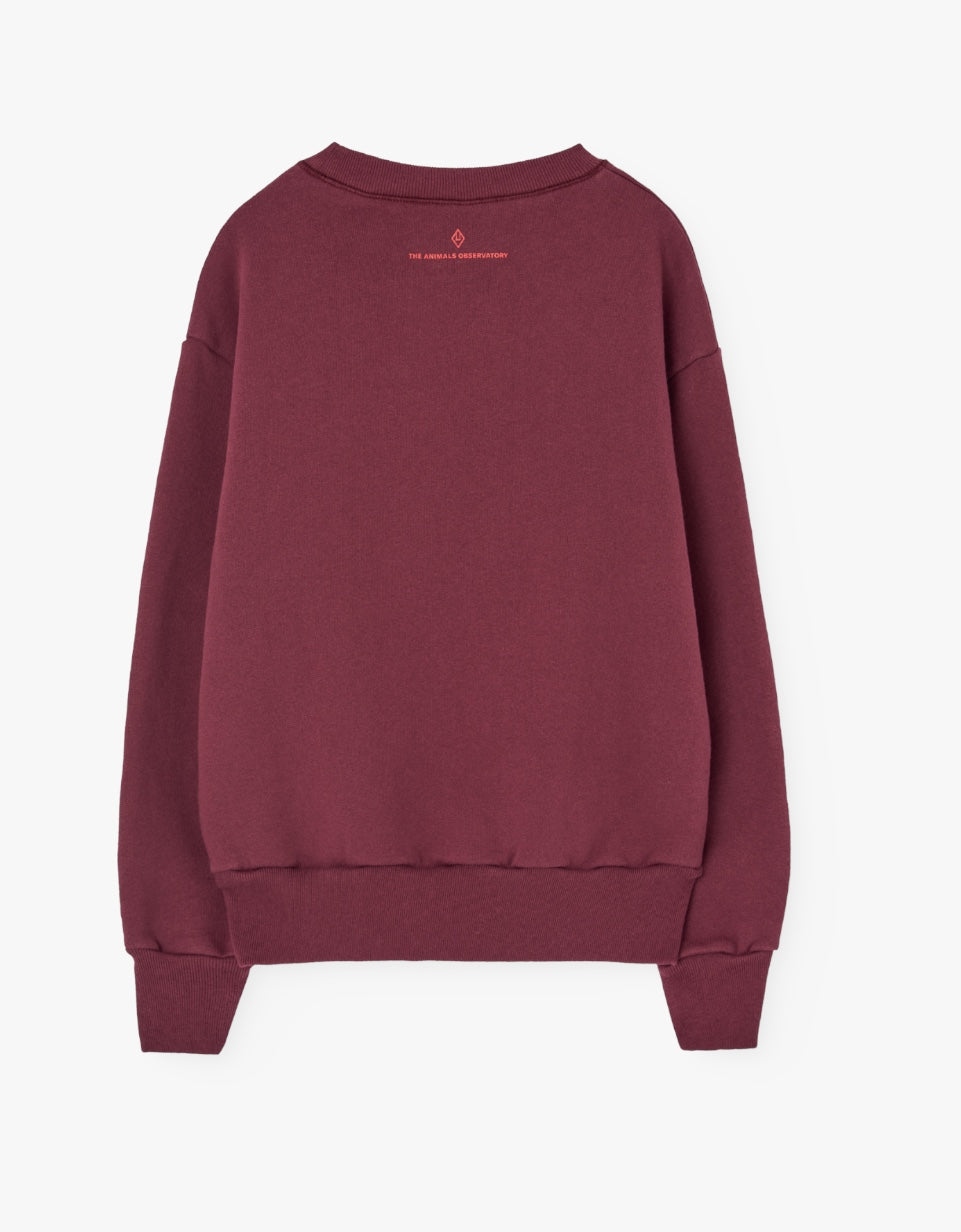 Sweatshirt Bear | Browned Garnet