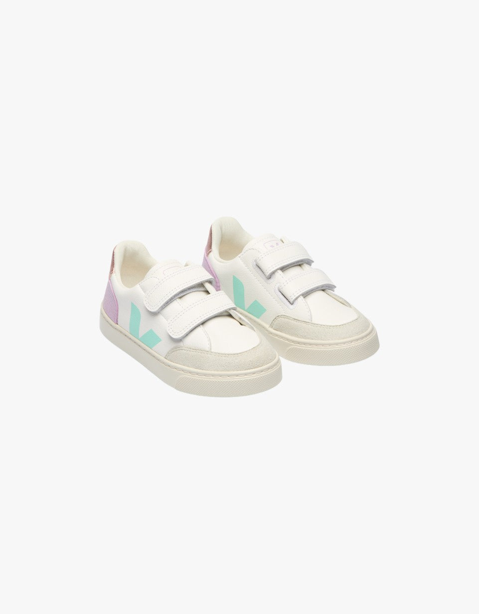 V-12 Leather White Multico Orchid