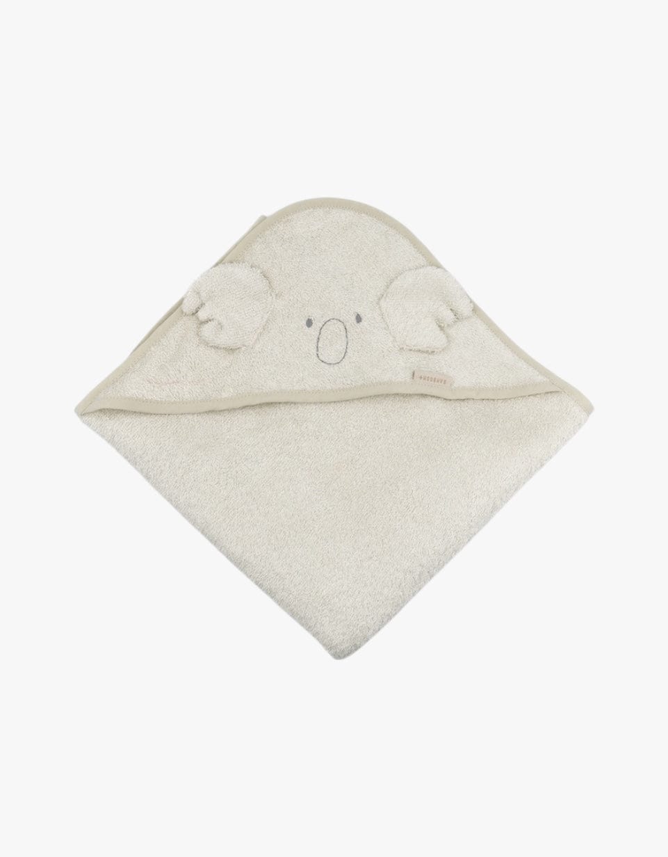 Bamboom Toalhas e Luvas de Banho Toalha com Capuz Koala | Oyster Grey