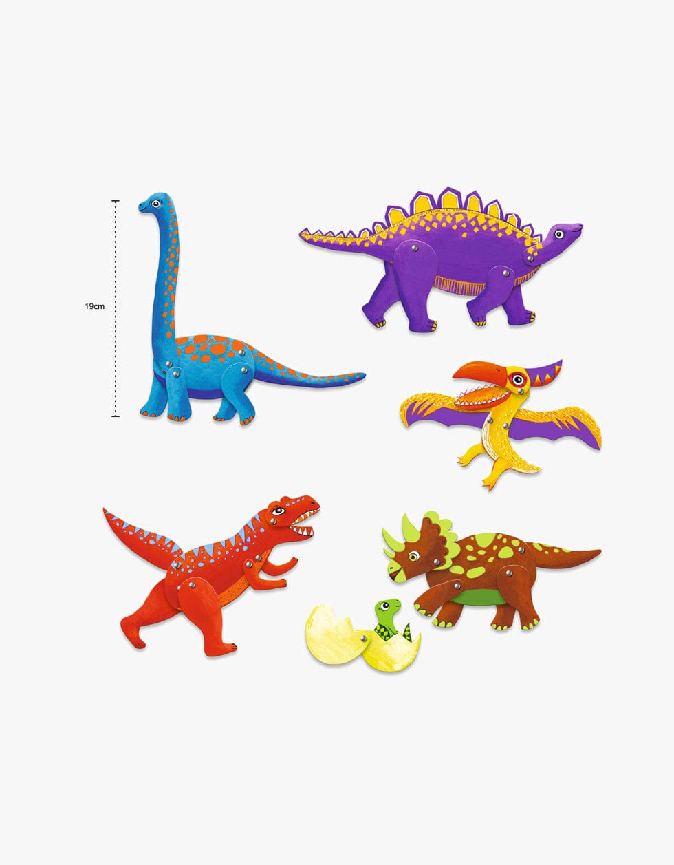 Djeco Criativos Constrói Dinossauros | Artesanato em papel
