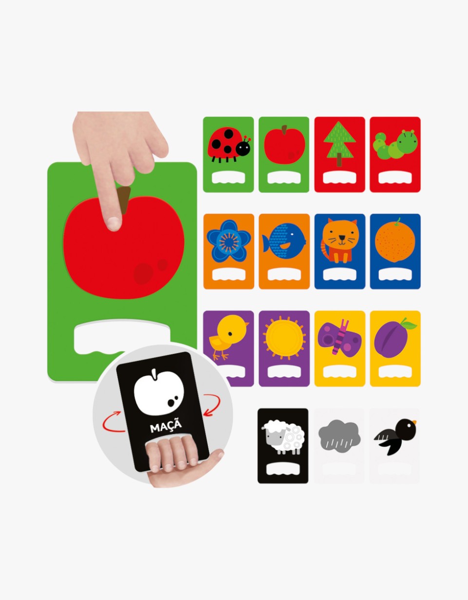 Flashcards Táteis para Bebés | Com Alto Contraste
