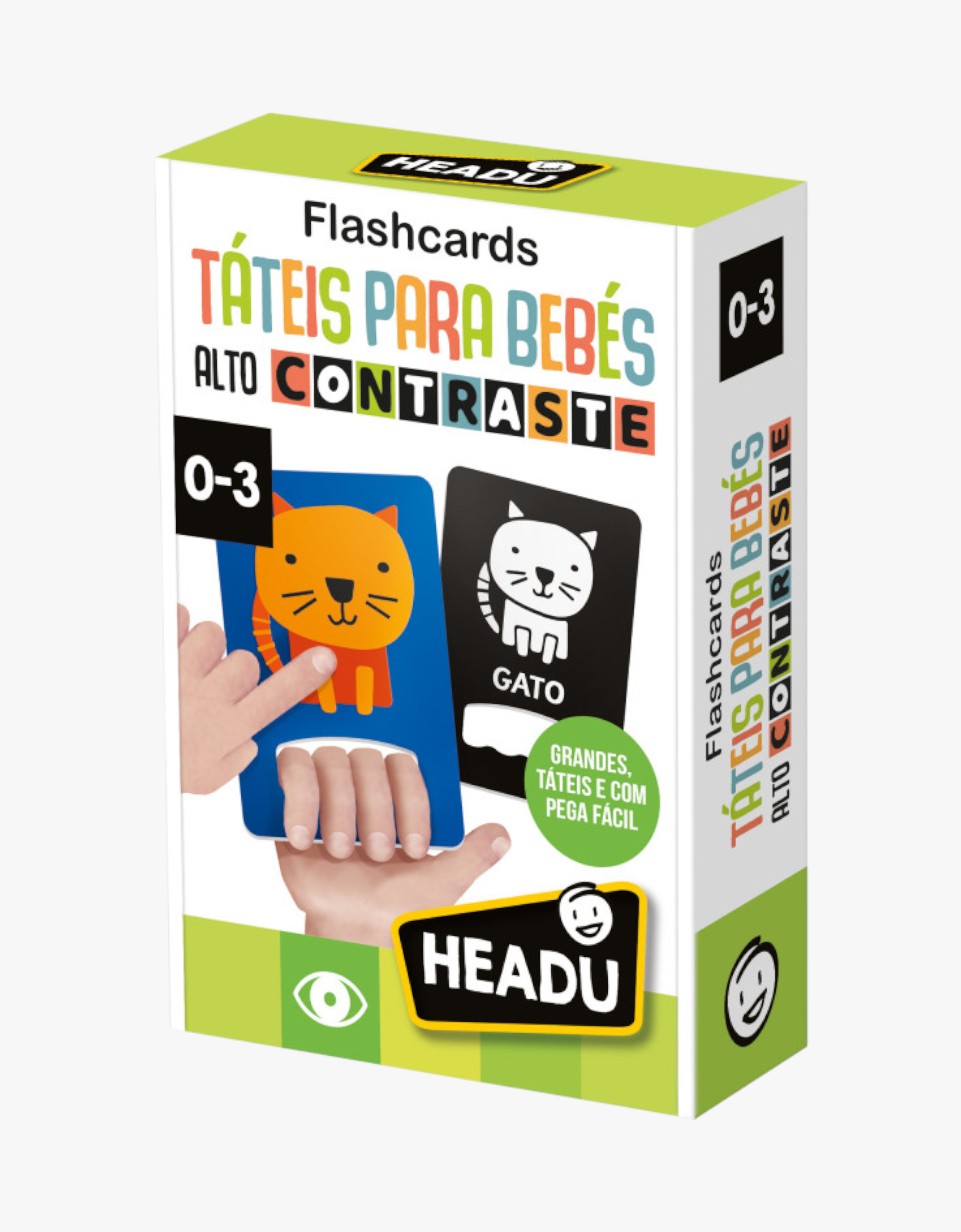 Flashcards Táteis para Bebés | Com Alto Contraste