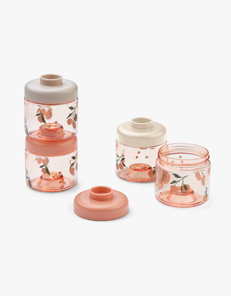 Liewood Recipientes Peach Sea shell Recipientes Dominique | Conjunto de 4