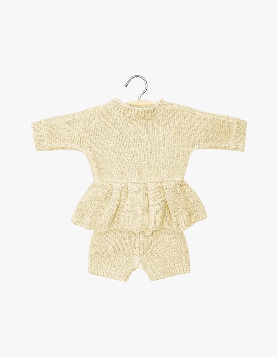 Minikane Roupa para Bonecas Conjunto de malha creme | Félicie