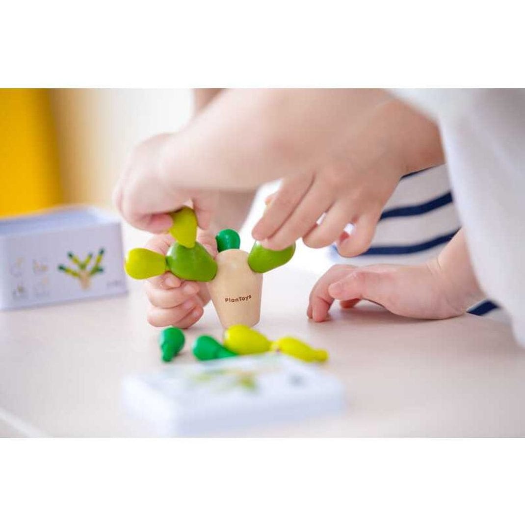 Plantoys Brinquedos em Madeira Cacto em Equilíbrio