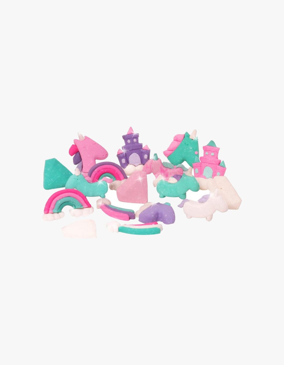 Tutti Frutti Plasticinas Plasticina com aromas | Trio unicórnios e arco-íris