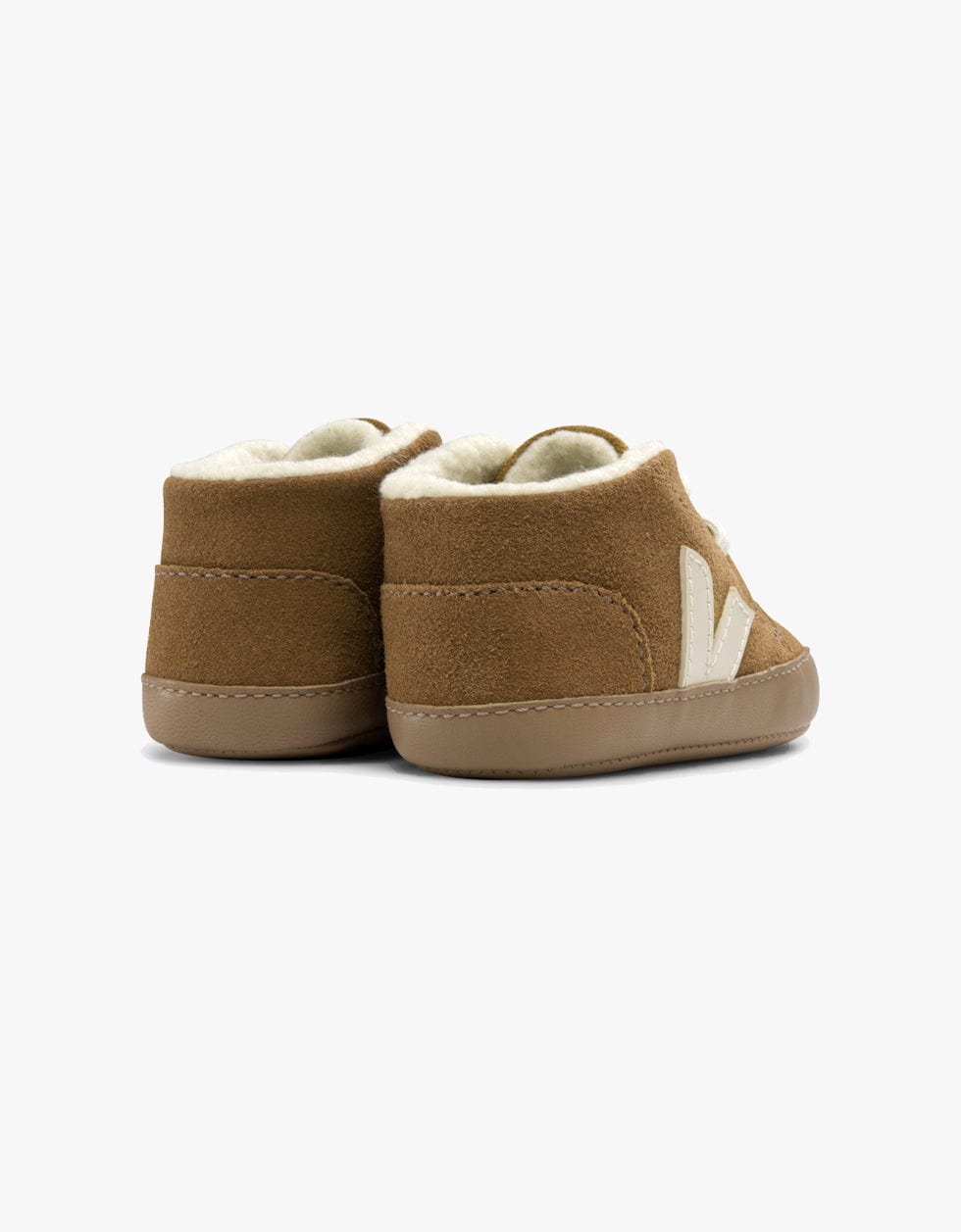 Veja Sapatilhas Baby Fured Suede Camel Pekin