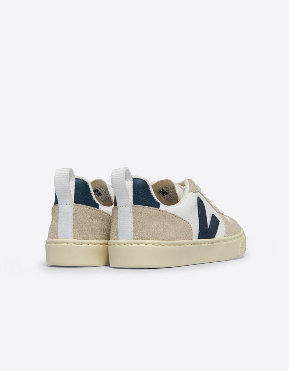 Veja Sapatilhas V-10 Laces Chromefree Extra White Nautico Almond