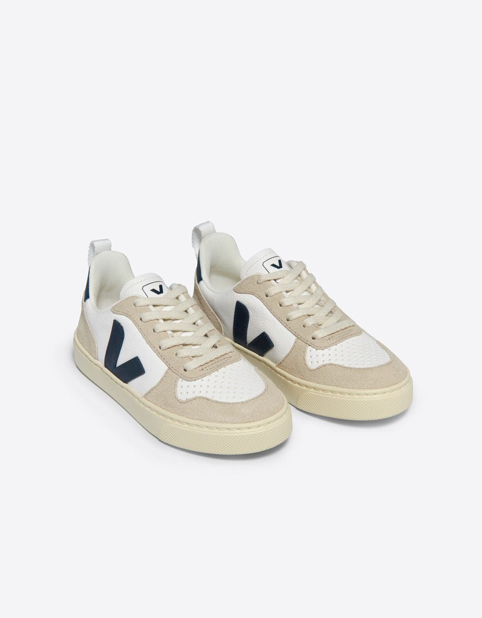 Veja Sapatilhas V-10 Laces Chromefree Extra White Nautico Almond