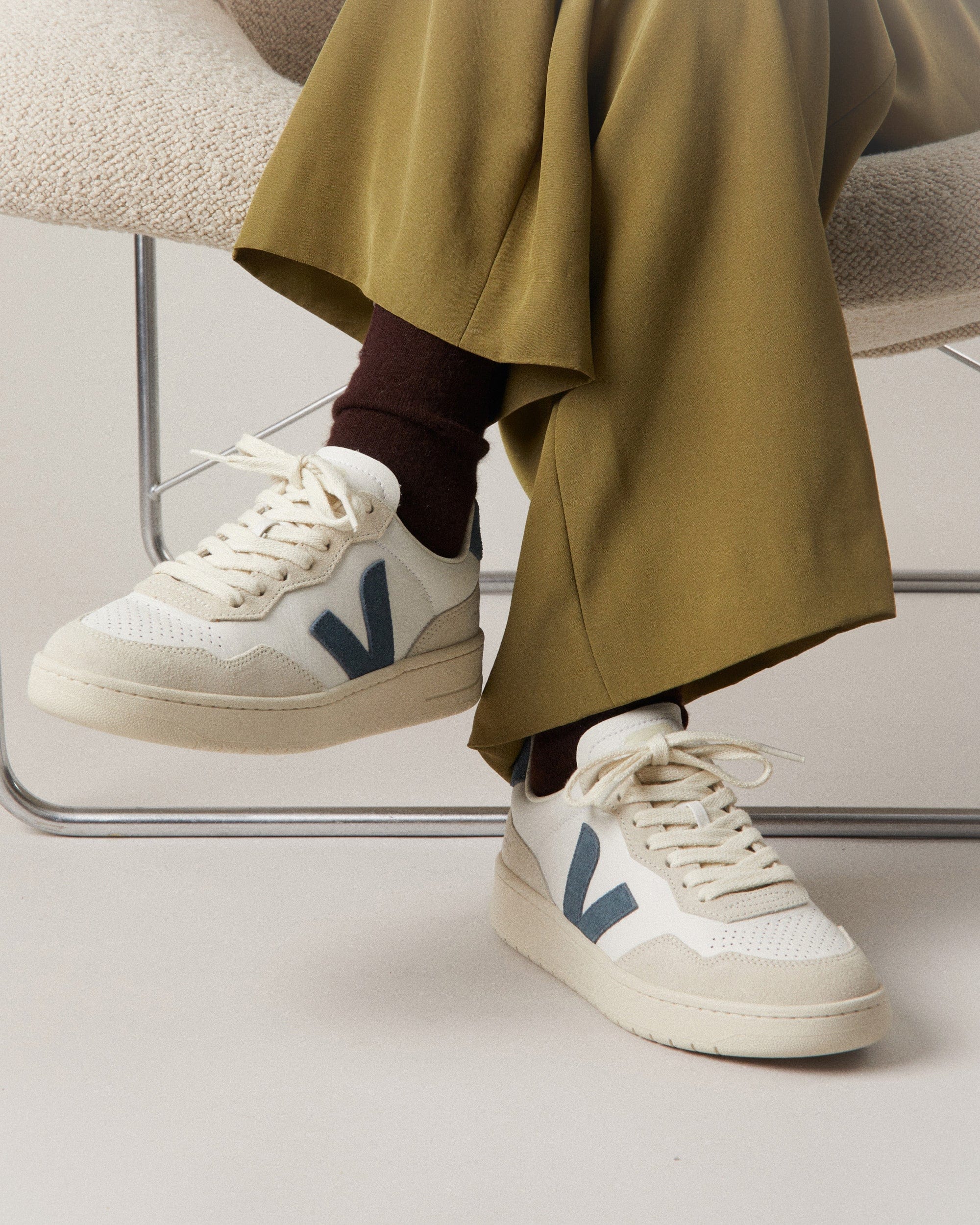 Veja Sapatilhas V-90 Leather White California