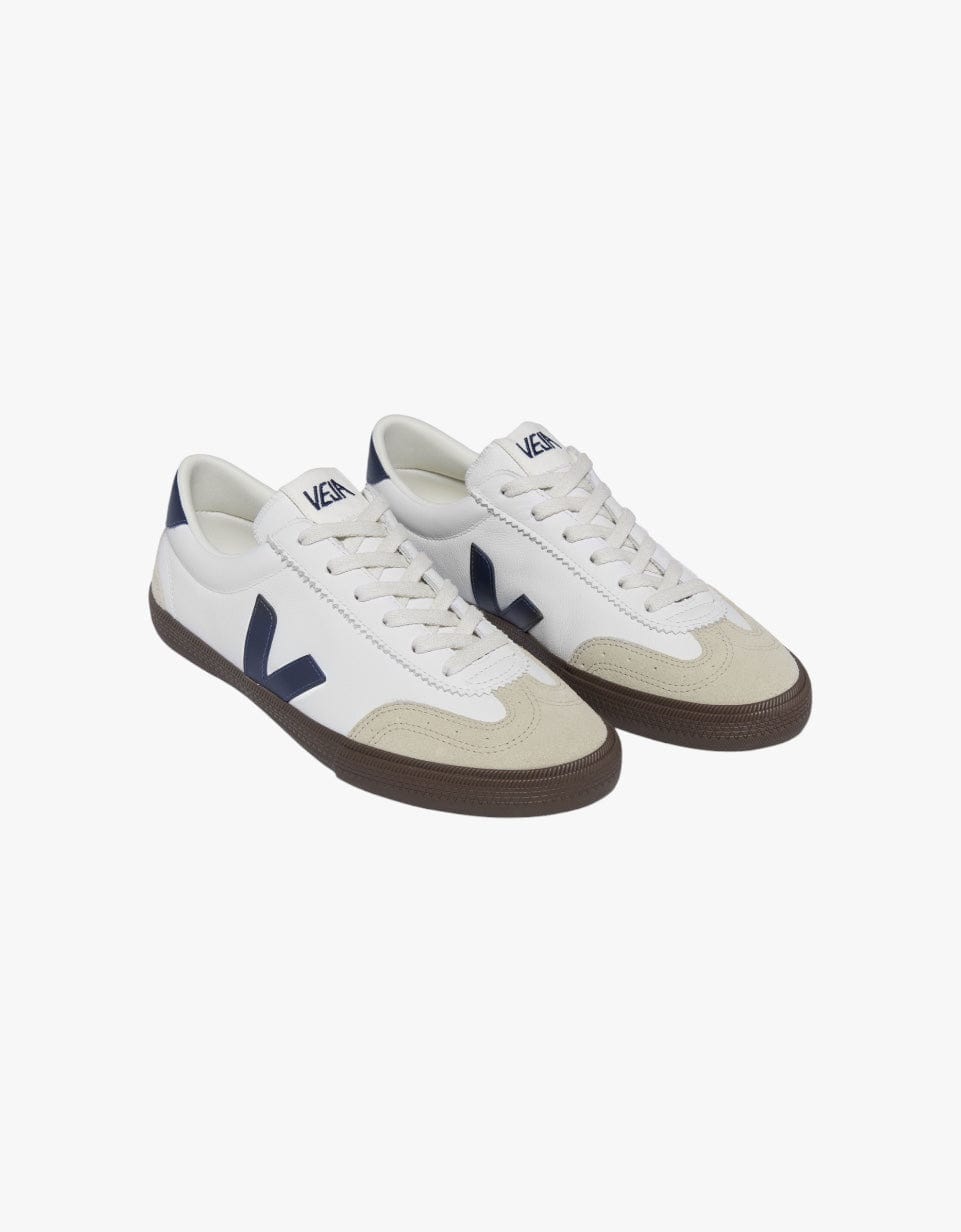 Veja Sapatilhas Volley Leather White Nautico Bark