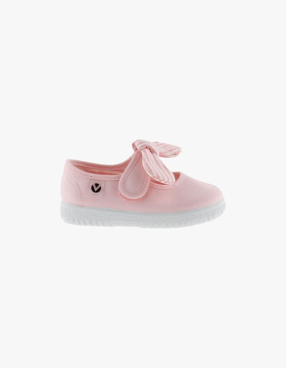 Victoria Sapatilhas com Velcro Sapatilha com lenço riscas | Rosa