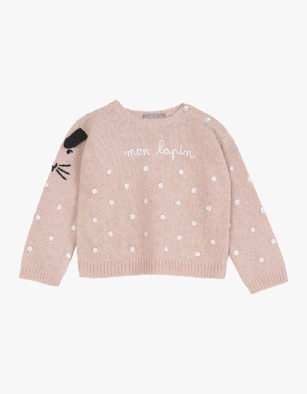 Emile et Ida Camisolas 12 meses Camisola de bebé | Coelho rosa