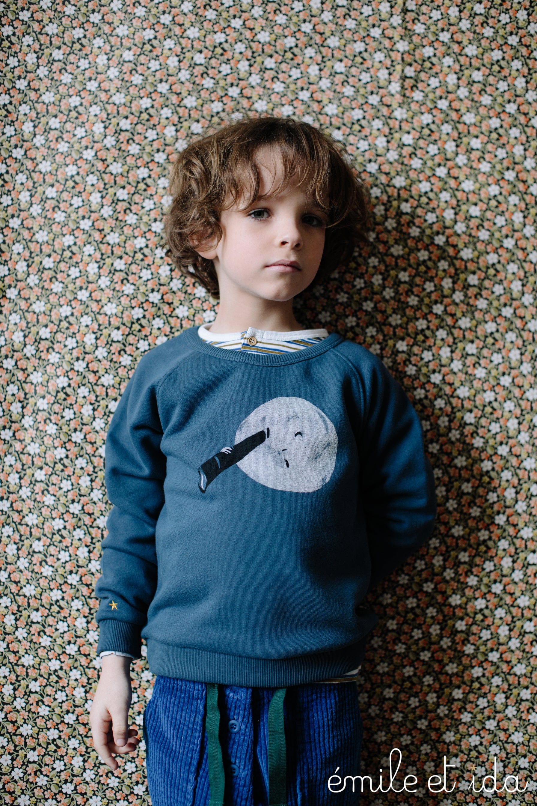 Emile et Ida Sweatshirts 12 anos Sweatshirt | Night Blue Moon