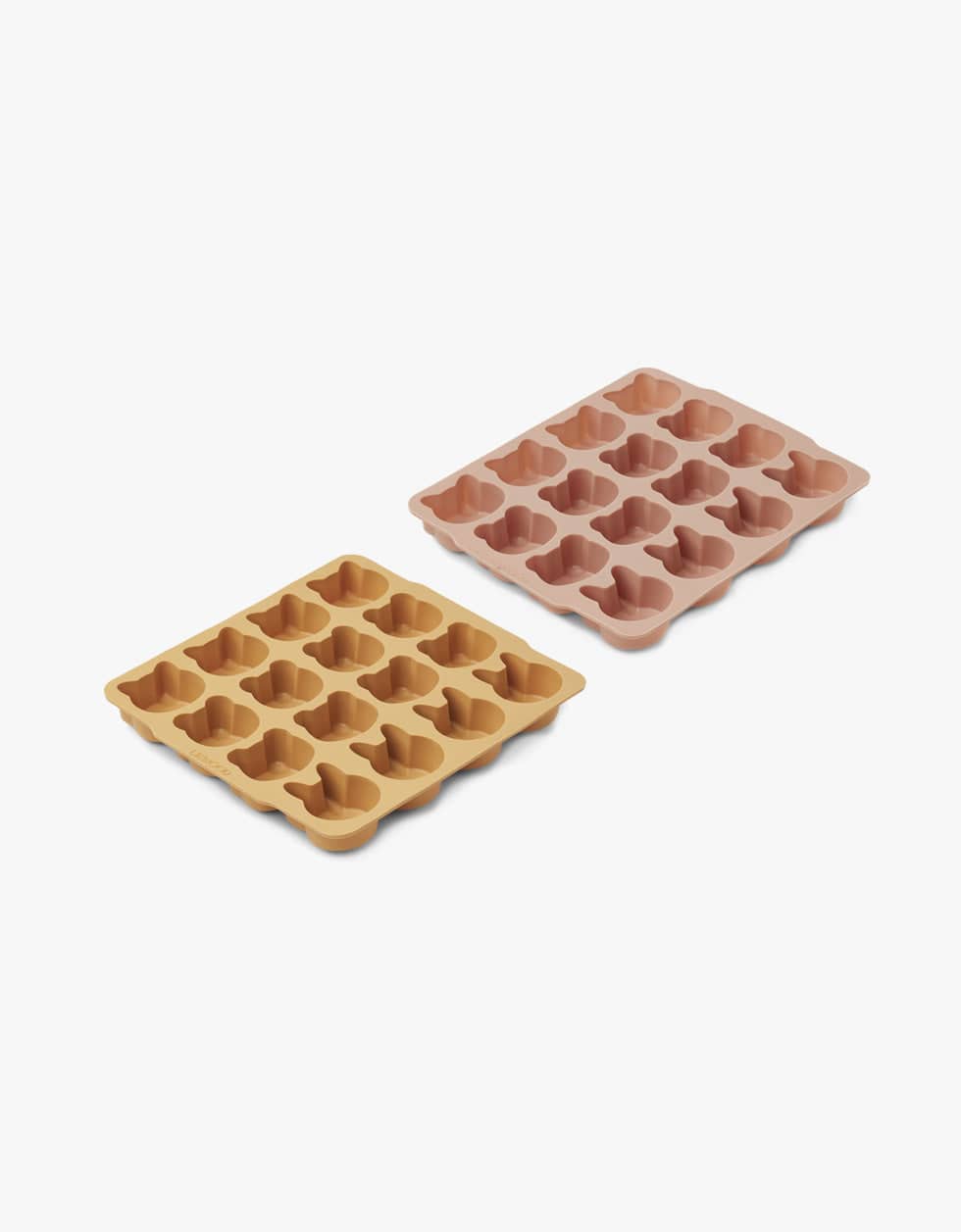 Liewood Formas Conjunto de 2 bandejas para cubos de gelo Sonny | Yellow Mellow-Dark Rose Mix
