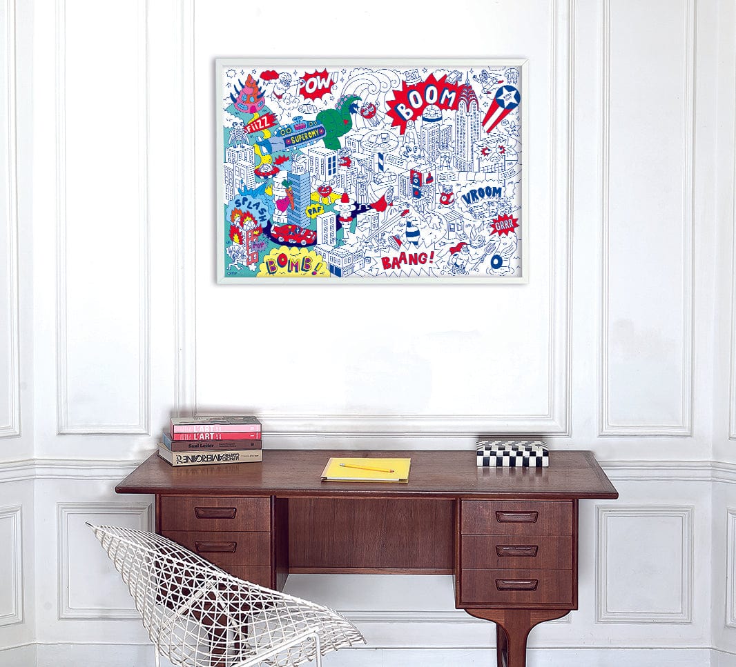 OMY Posters para Colorir Poster para colorir | Super Hero