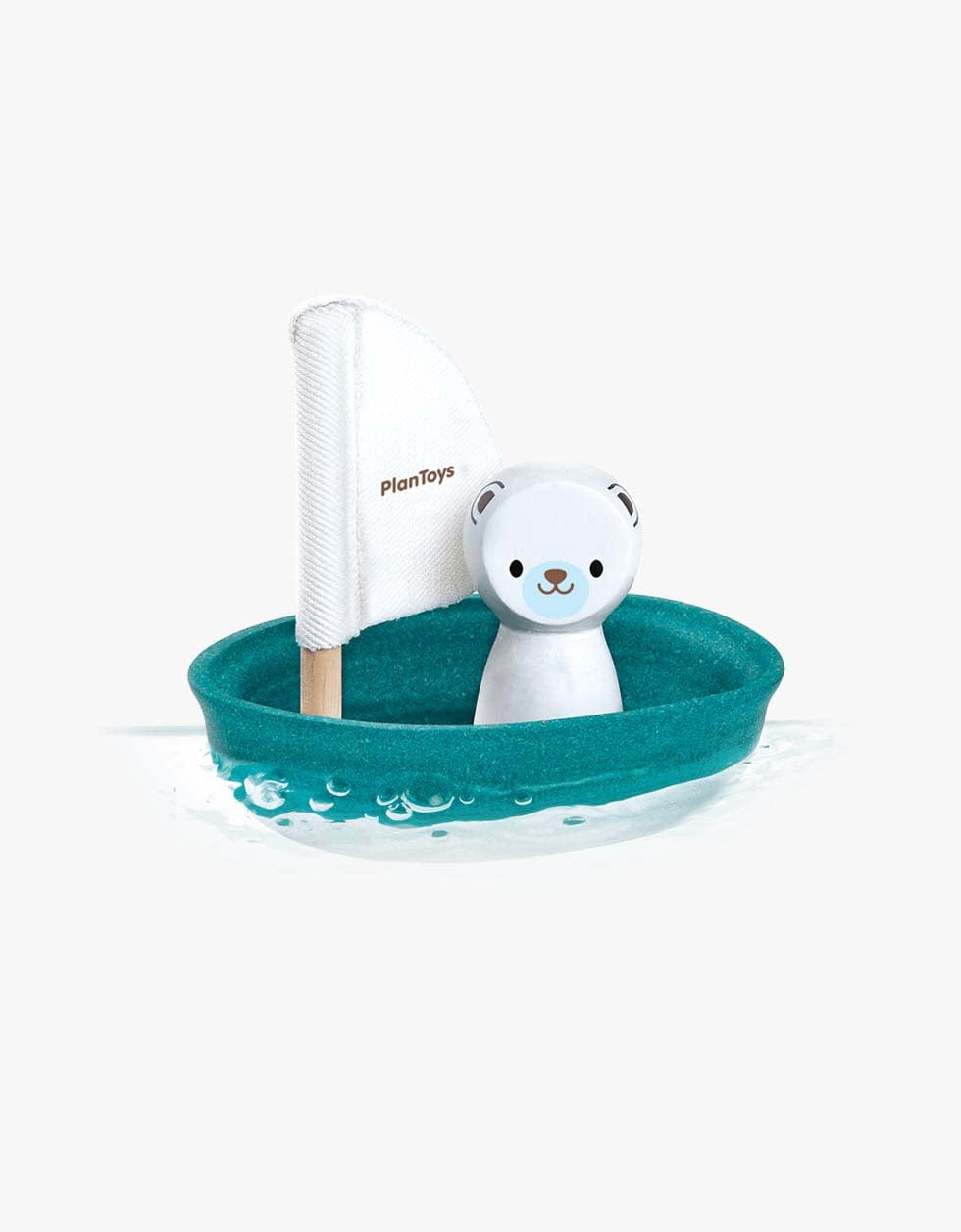 Plantoys Brinquedos de Banho Barco à vela | Polar Bear