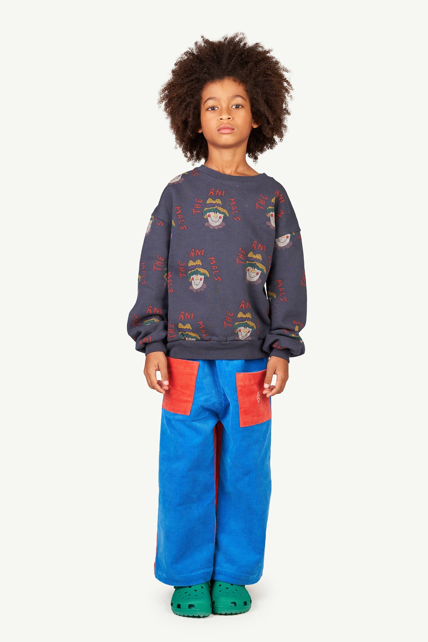 The Animals Observatory Sweatshirts Sweatshirt Bear | Deep Blue_Faces The Animals