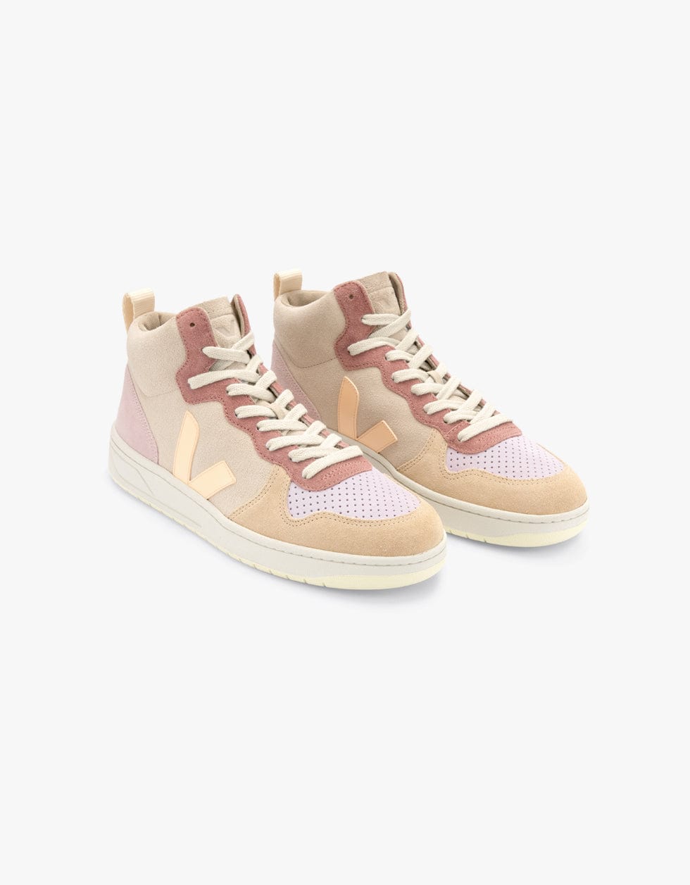 Veja Sapatilhas V-15 Suede Multico Peach
