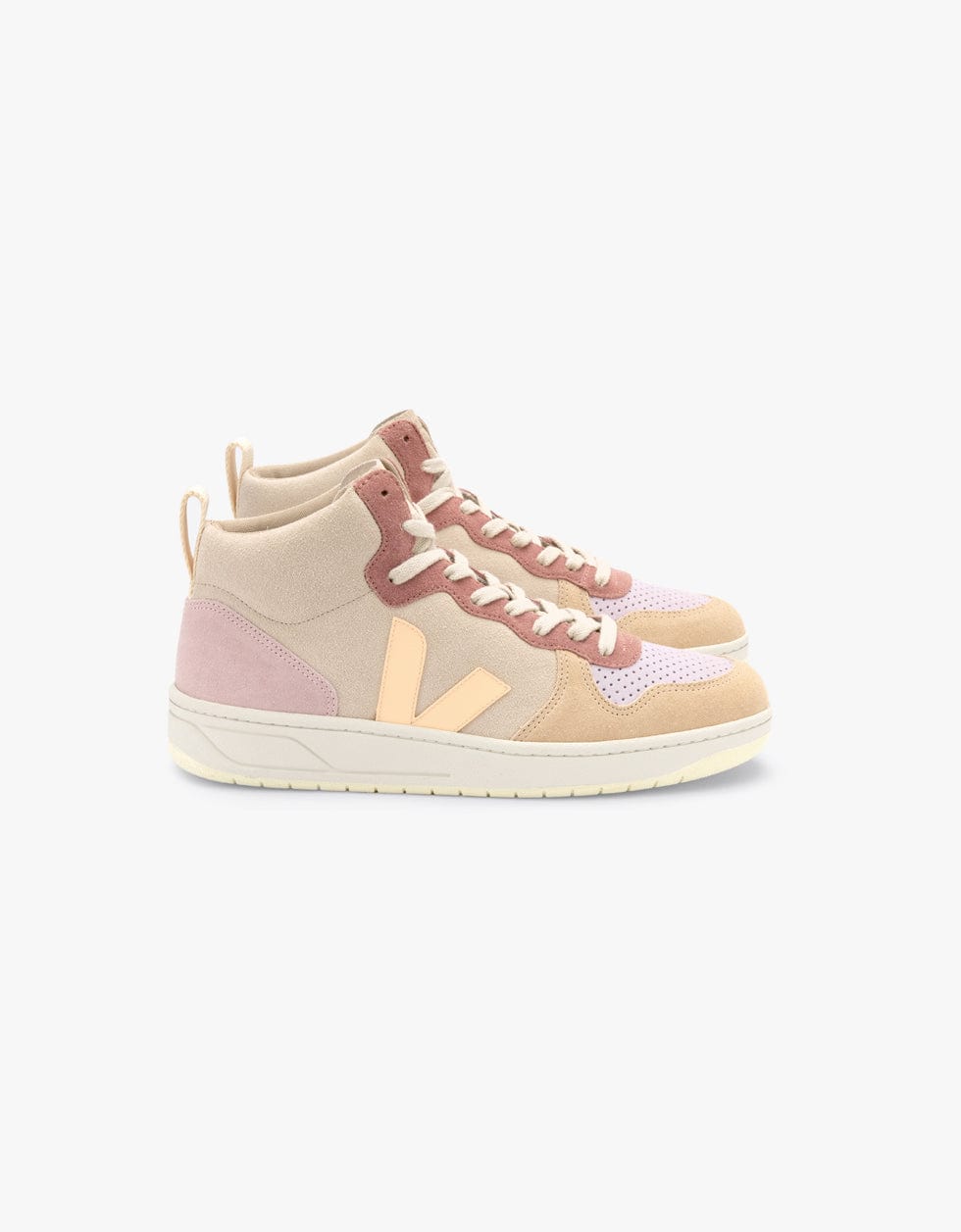 Veja Sapatilhas V-15 Suede Multico Peach