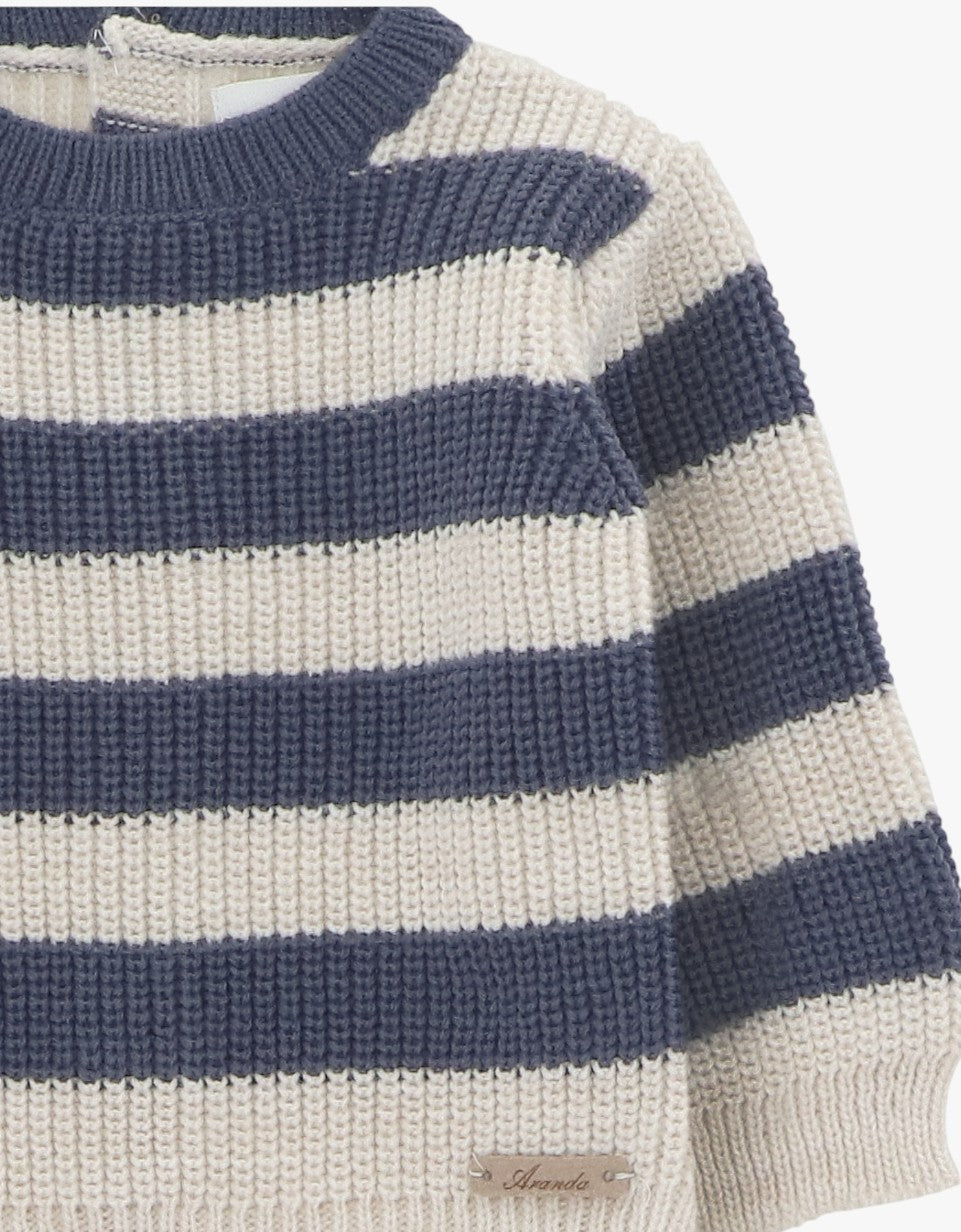 Conjunto bebé riscas | Leicester
