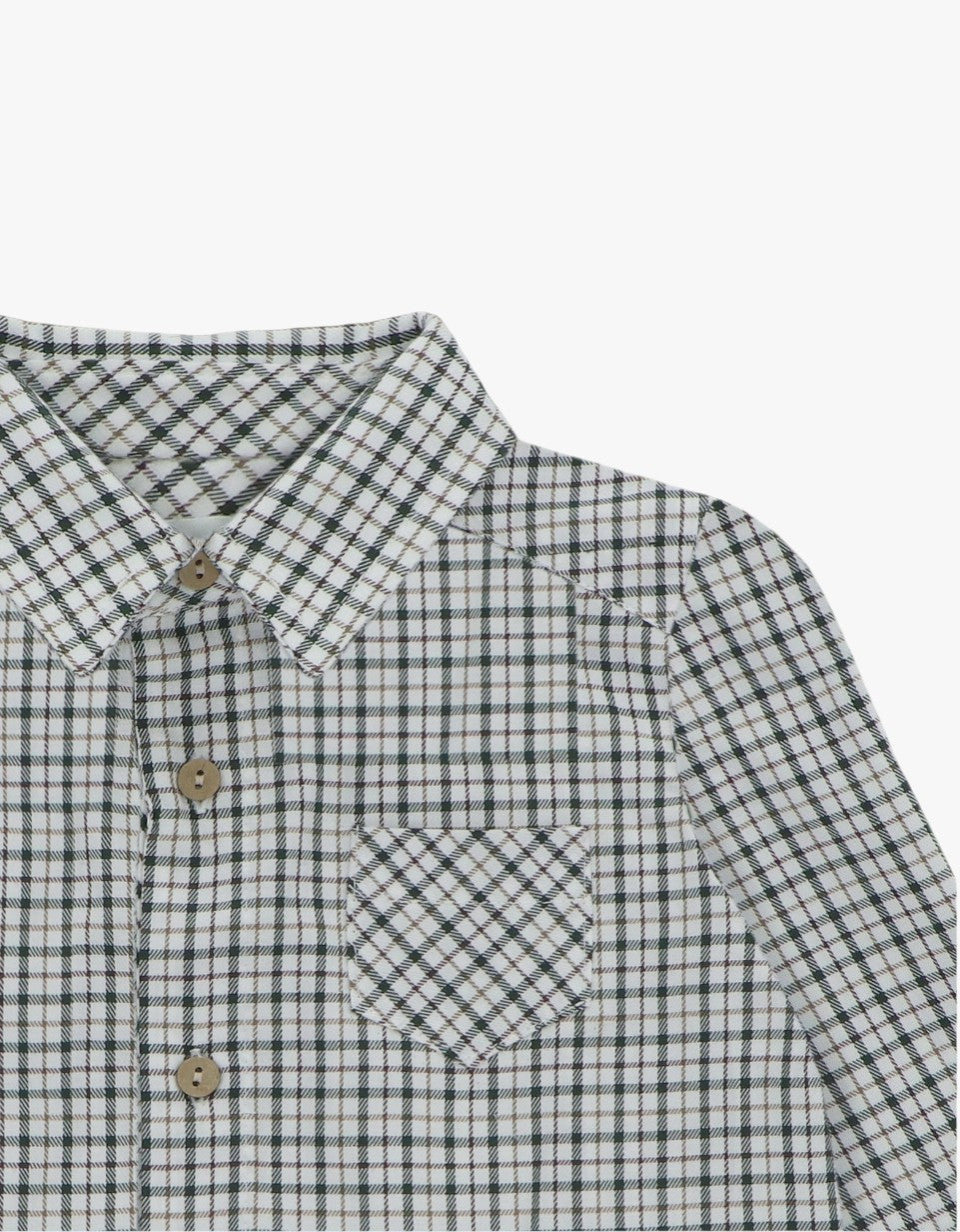 Camisa de tecido Brighton | Verde
