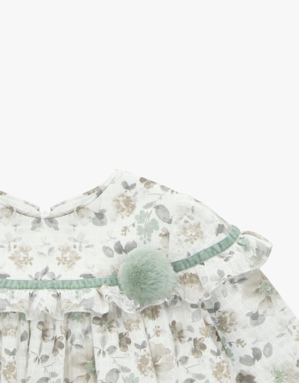 Vestido de tecido York | Verde