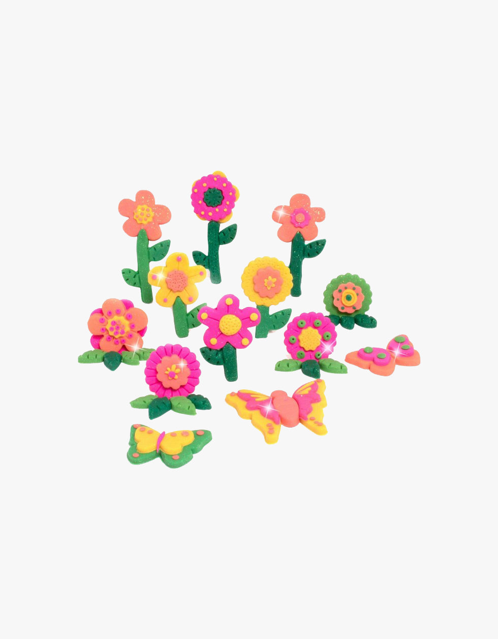 Plasticina com aromas | Trio flores e borboletas
