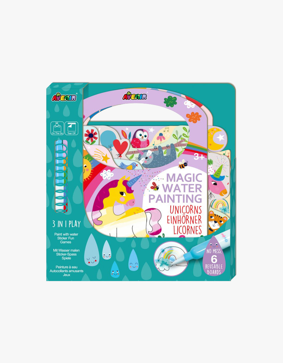 Water painting and activity book