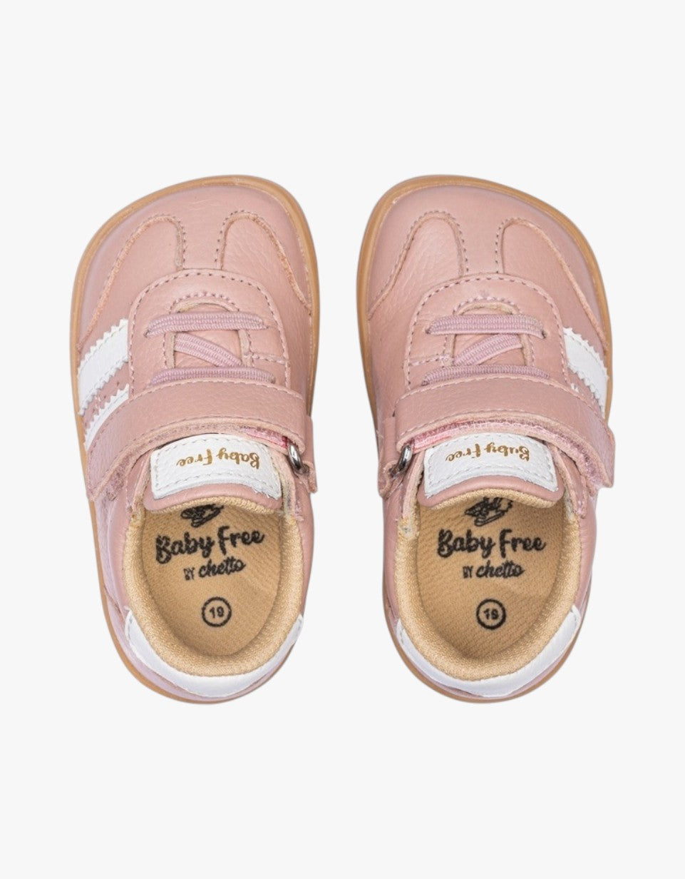 Sapatilha em Couro Barefoot | Rosa