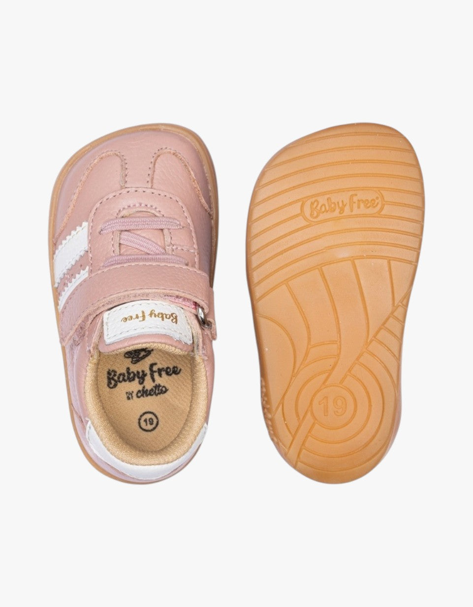 Sapatilha em Couro Barefoot | Rosa