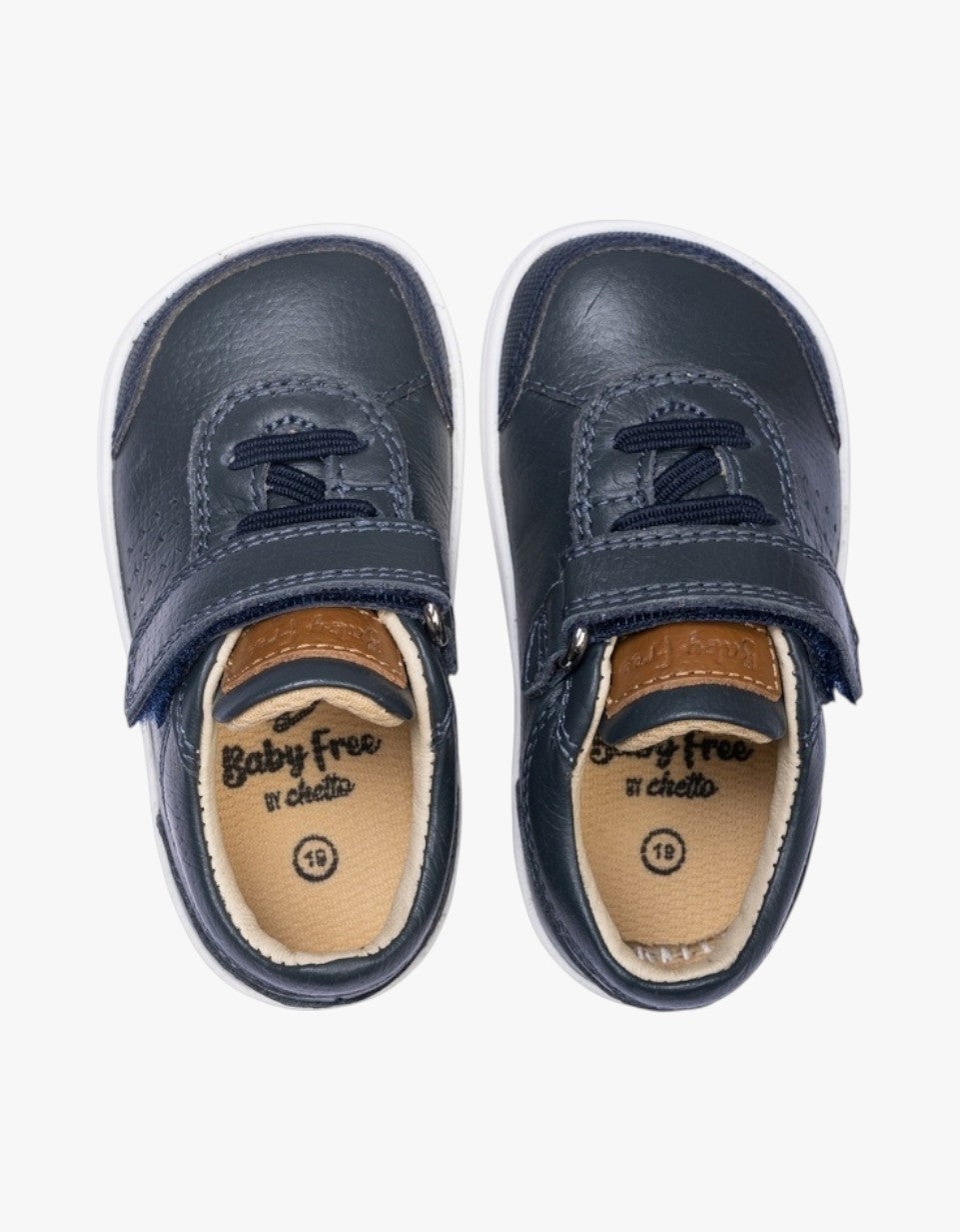 Sapato Barefoot de Pele | Marinho