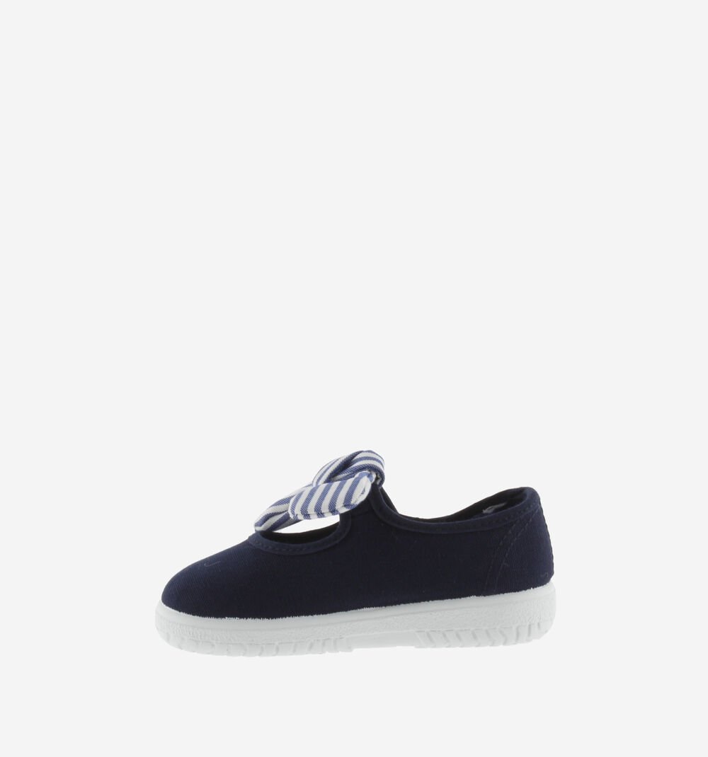 Sneakers with striped scarf | Marine