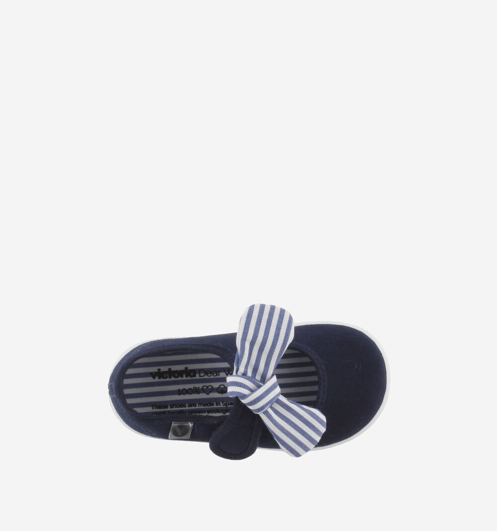 Sneakers with striped scarf | Marine