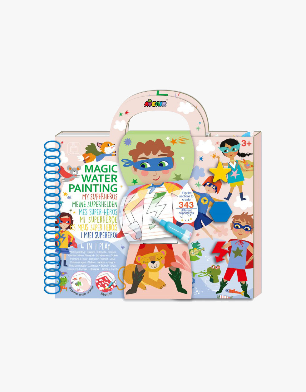 Water painting and activity book
