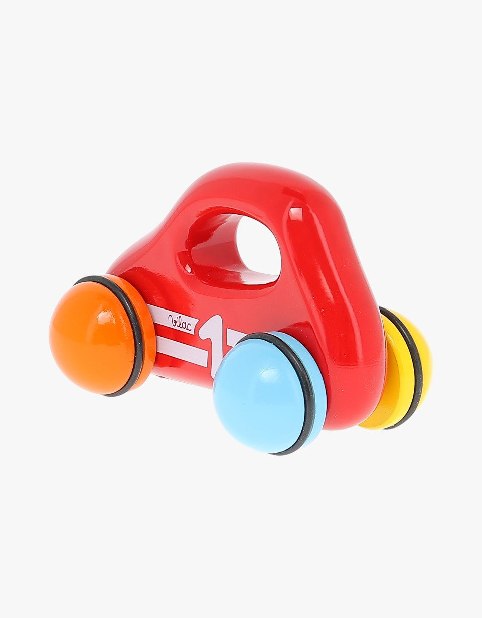 Carrinho de bebé com pega | Vermelho