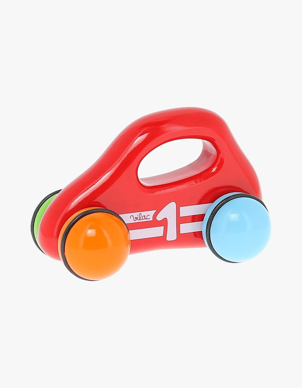 Carrinho de bebé com pega | Vermelho