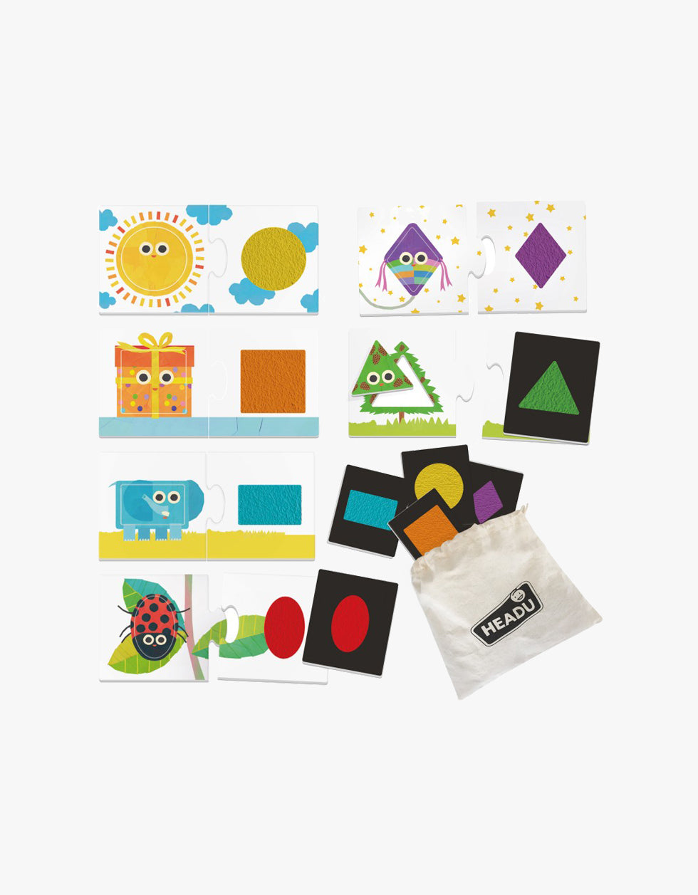 Montessori tactile shapes