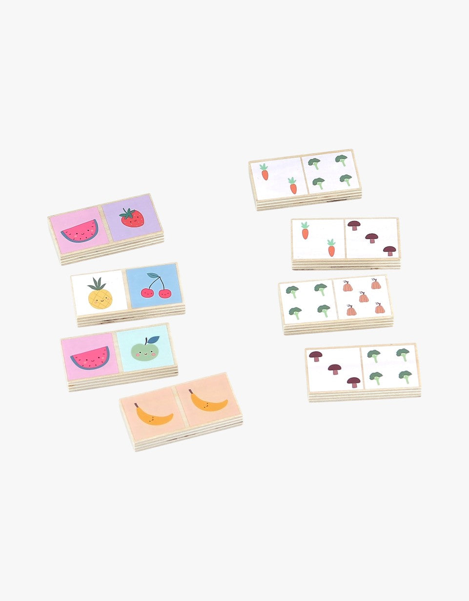 Dominós reversíveis de frutas e legumes | Sarah Betz