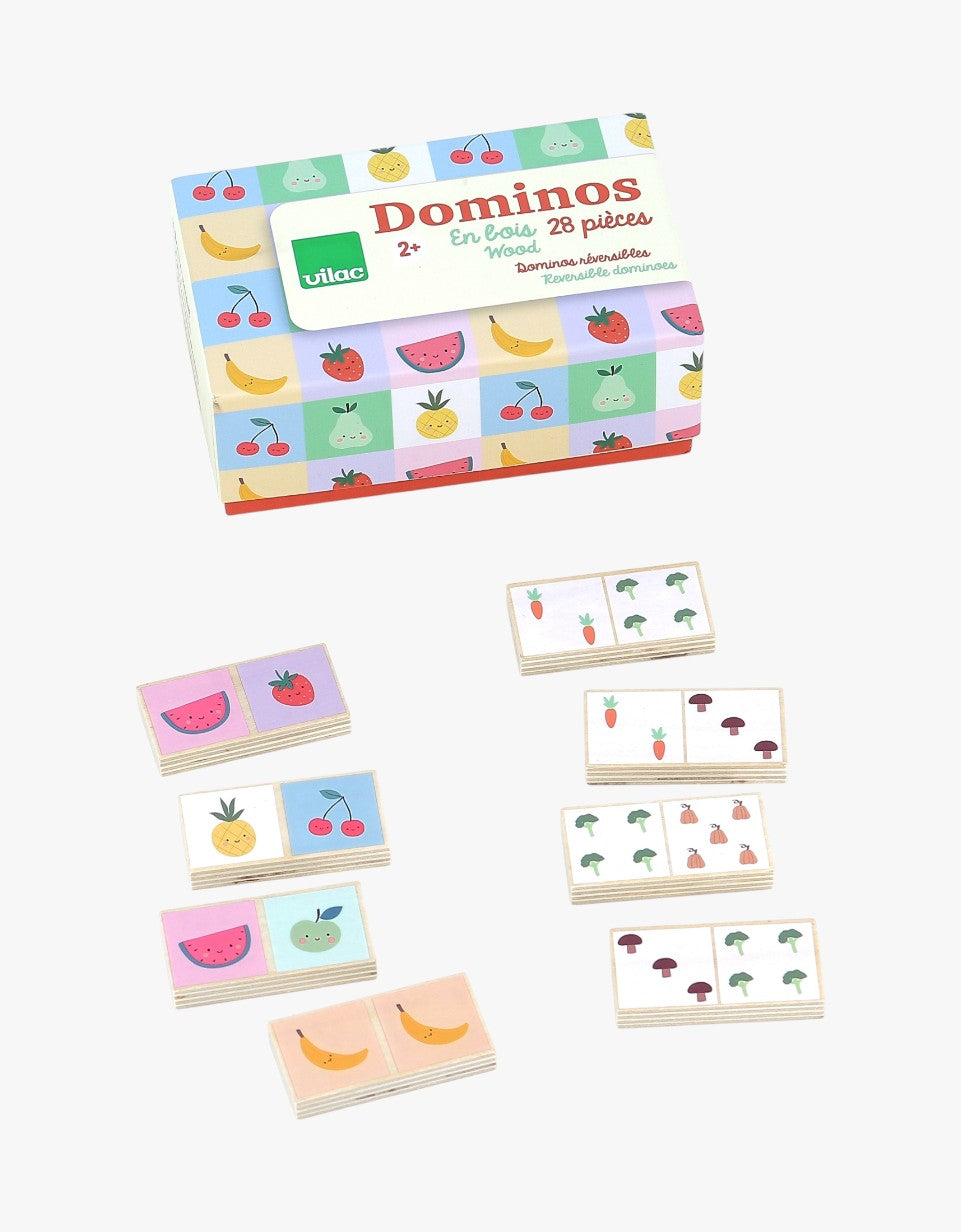 Dominós reversíveis de frutas e legumes | Sarah Betz