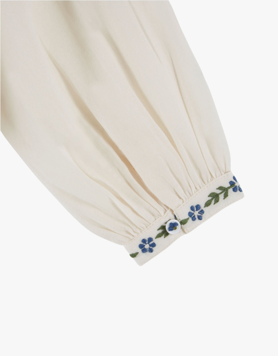 Blusa bordada étnica | Creme