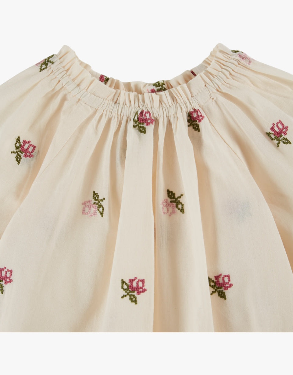 Blusa bordada | Creme