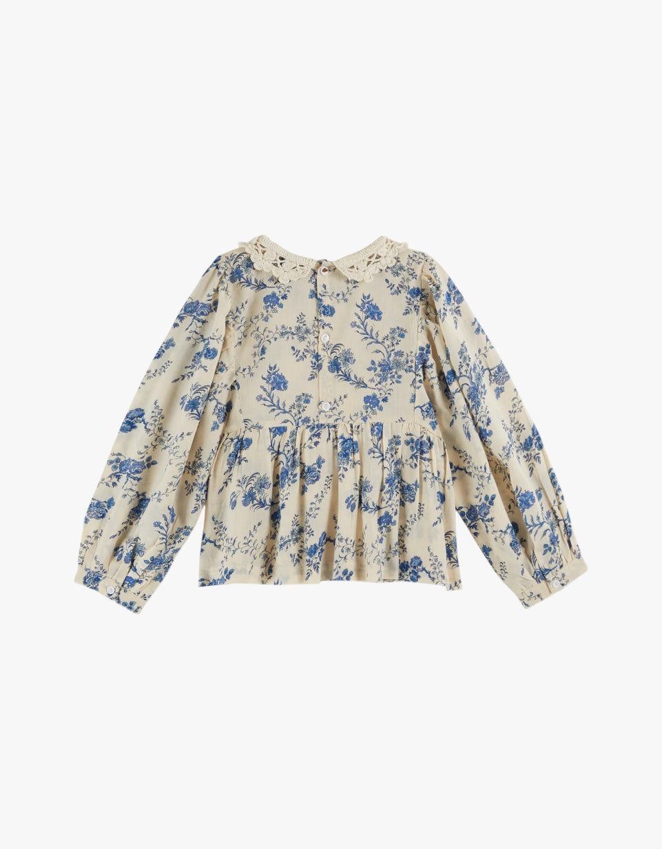 Blusa com gola em crochet | Orchid Bleu