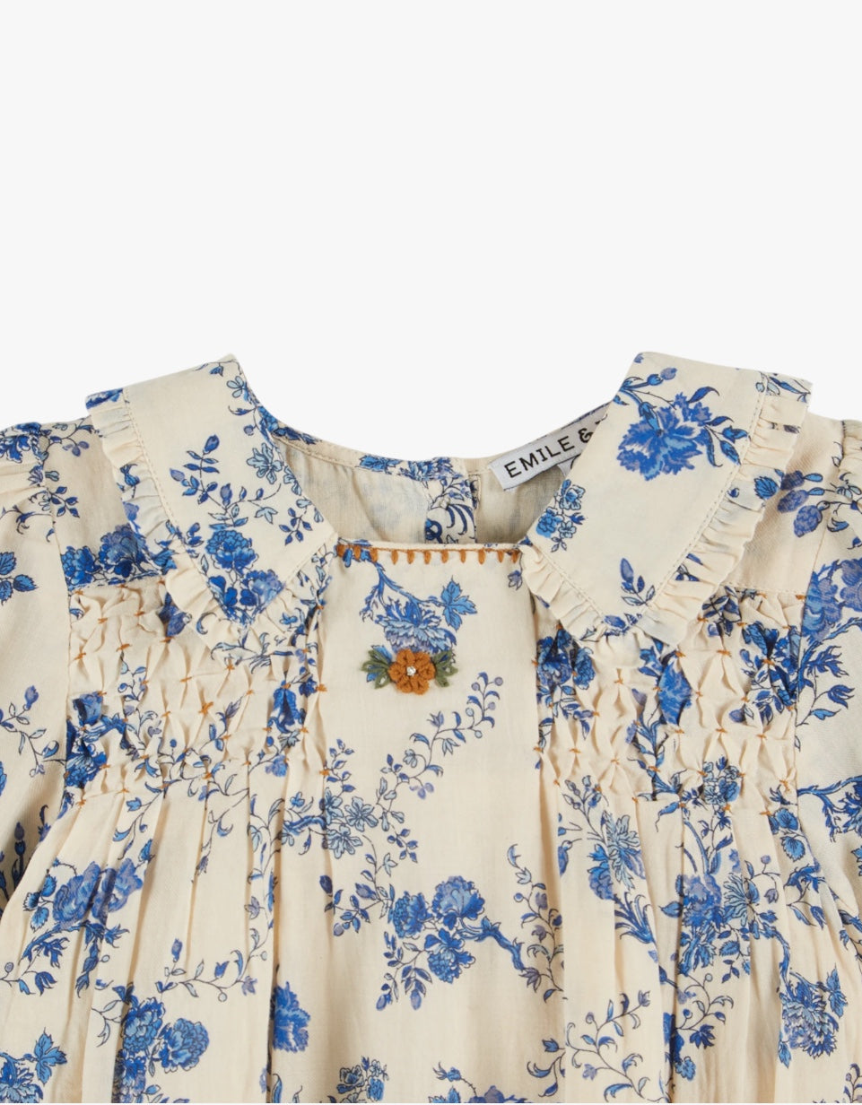 Vestido franzido | Orchid Bleu