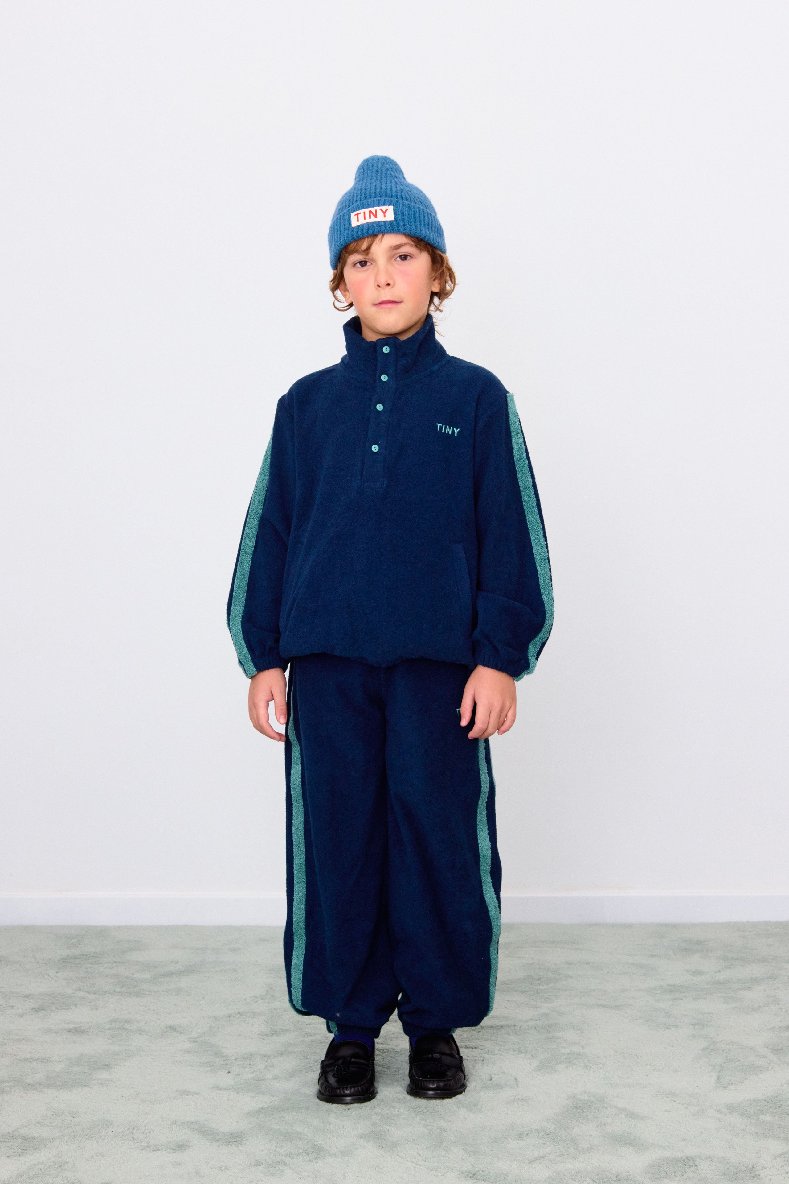 Sweatshirt | Towel Mockneck Blue