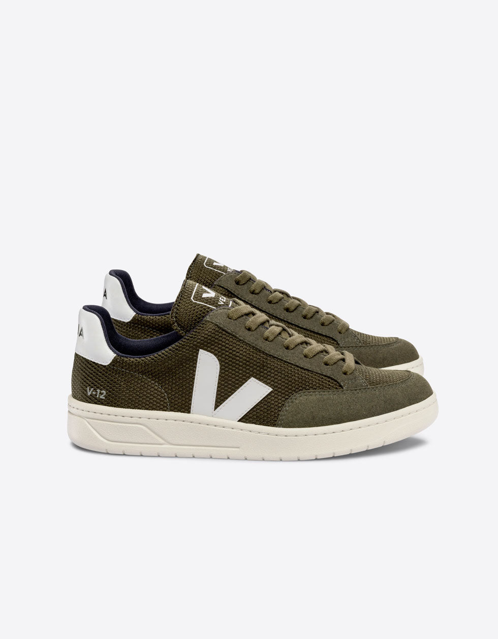 V-12 Vegan B-Mesh Olive White