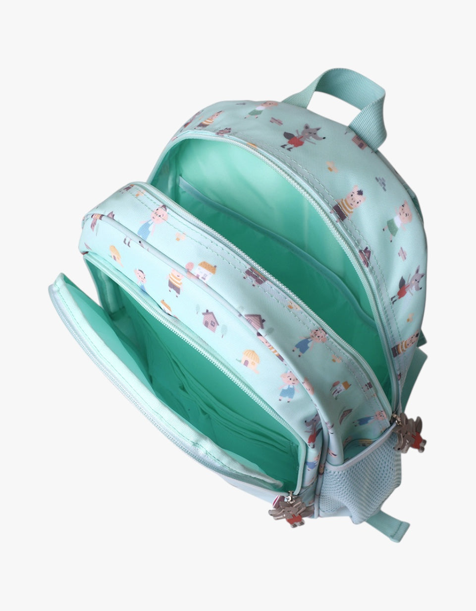 Mochila Média + Porta-chaves | The Three Little Pigs