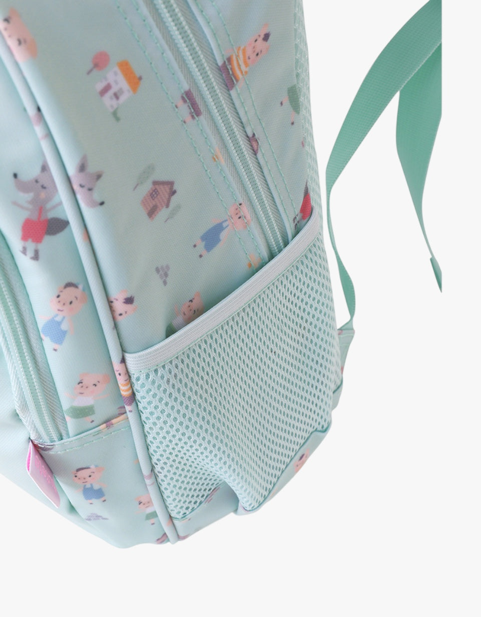 Mochila Média + Porta-chaves | The Three Little Pigs