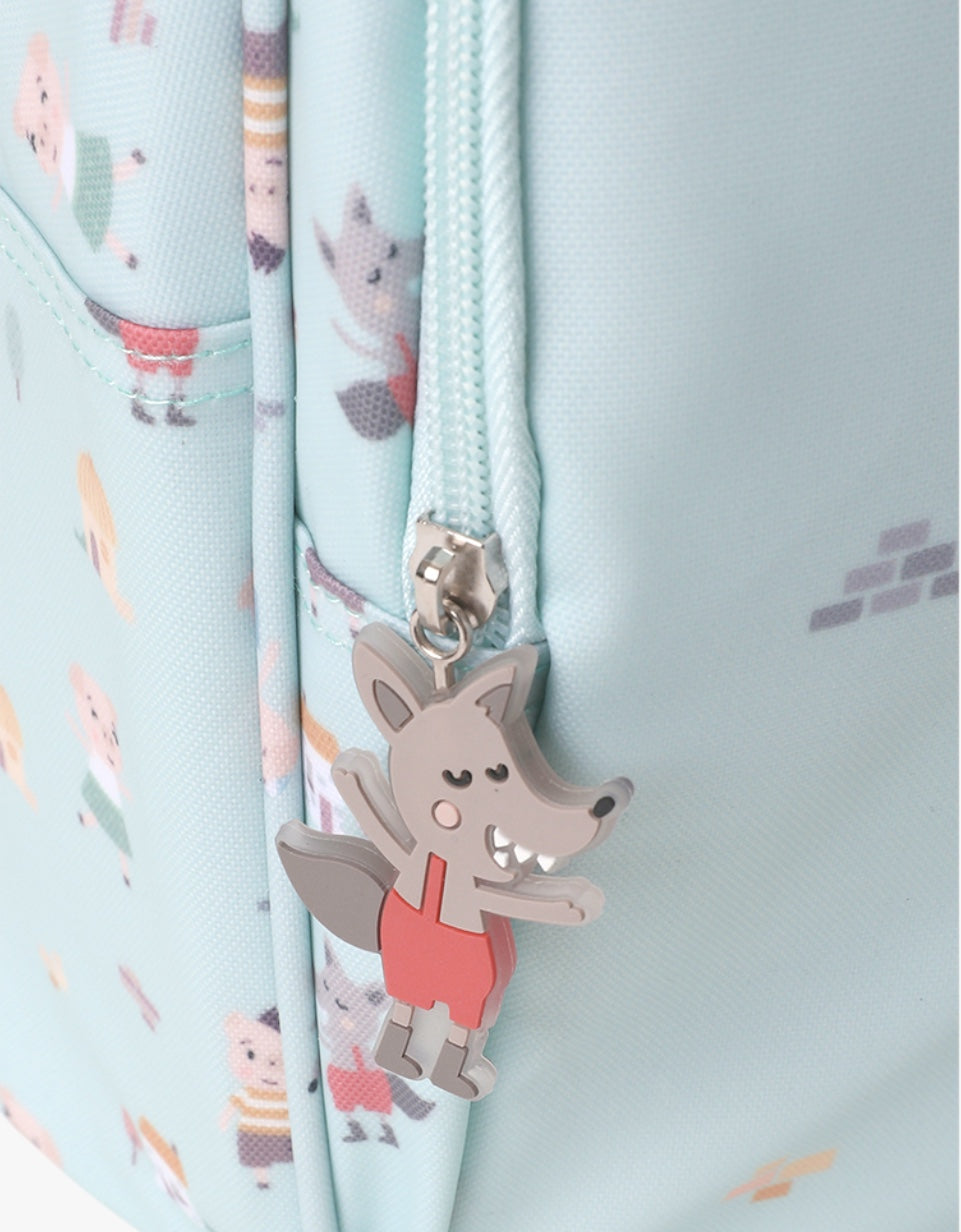 Mochila Média + Porta-chaves | The Three Little Pigs